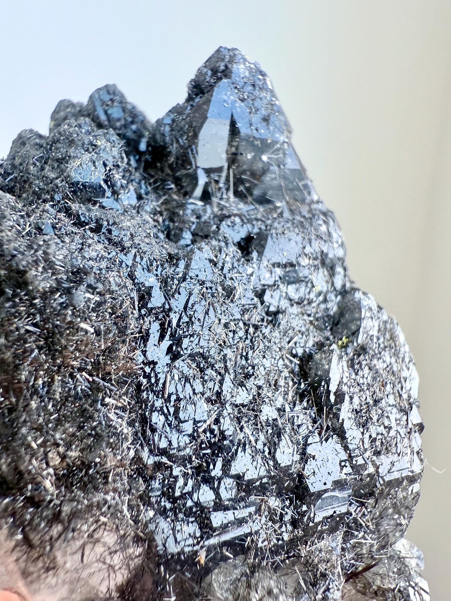 Tourmalinated Cathedral Quartz with Record Keepers