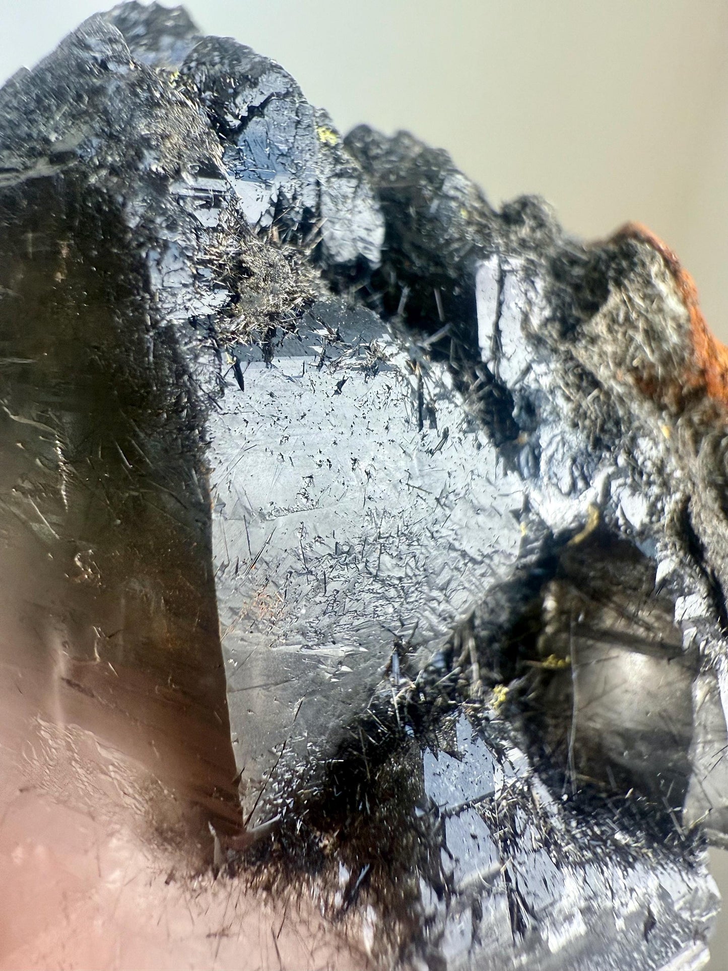 Tourmalinated Cathedral Quartz with Record Keepers
