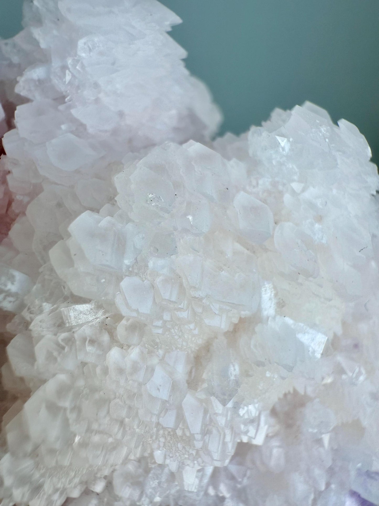 Pink Calcite with Quartz and Fluorite