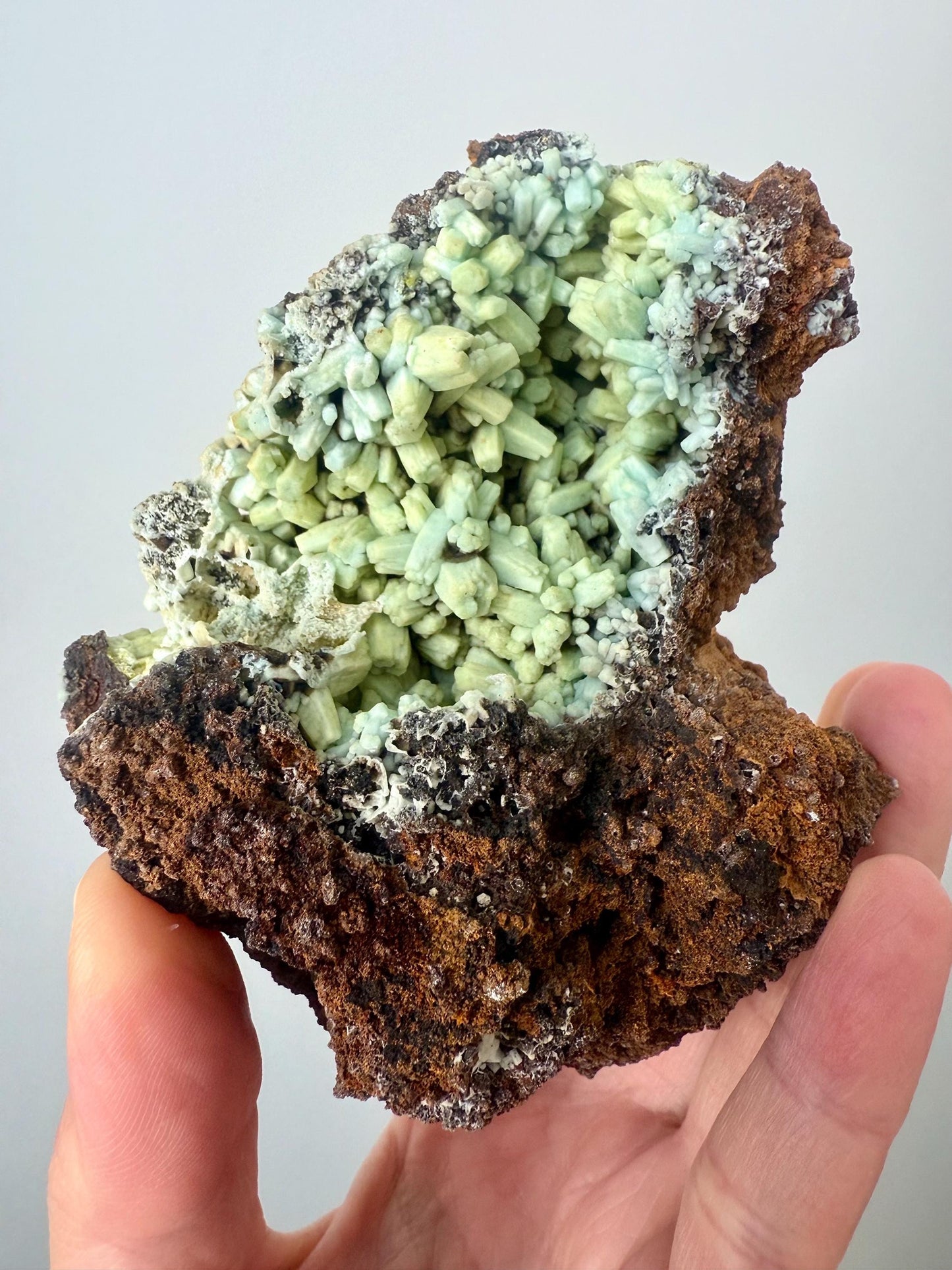 Plumbogummite after Pyromorphite - Double Sided