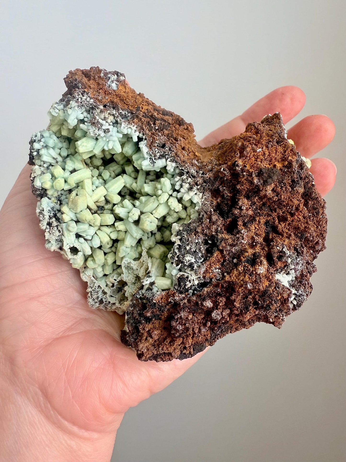 Plumbogummite after Pyromorphite - Double Sided